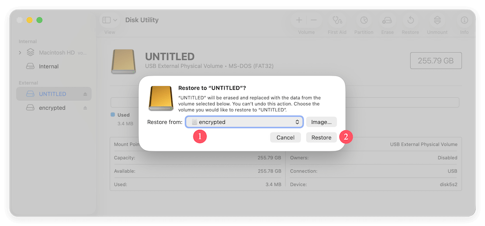 clone encrypted hard drive on Mac