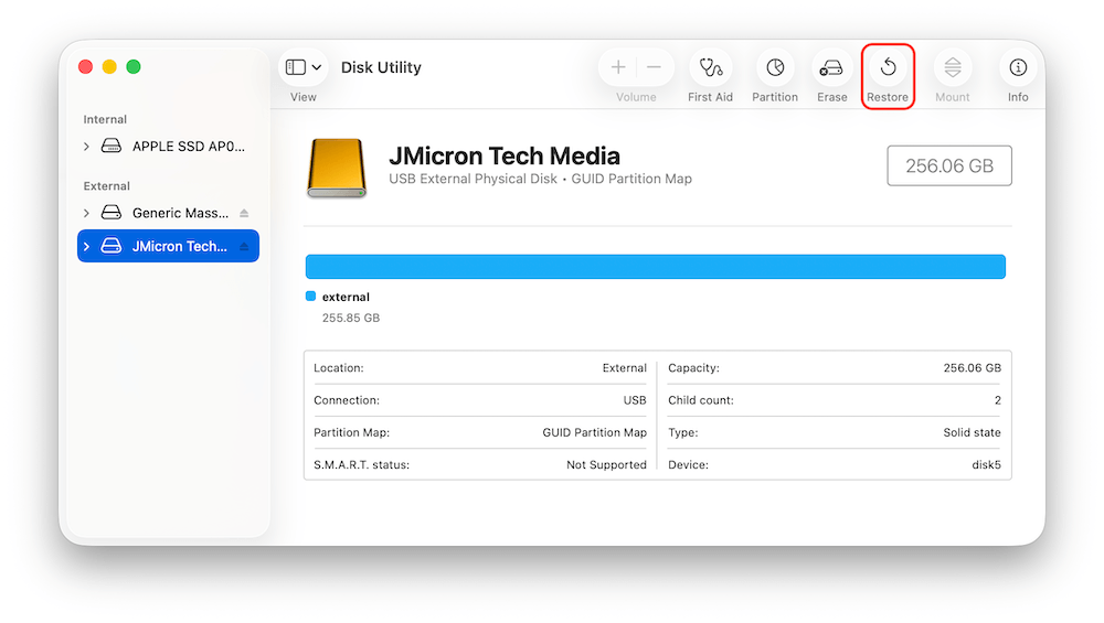 clone hdd on Mac