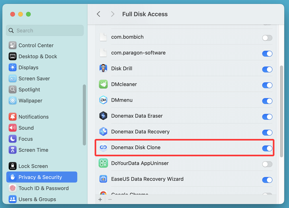 Download and Install Donemax Disk Clone for Mac
