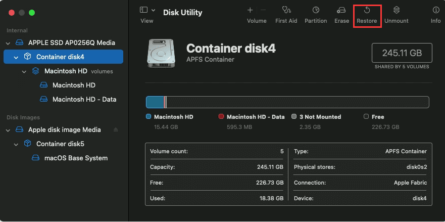 clone Mac to an Crucial external SSD