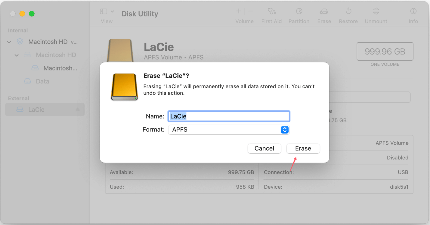 How to Clone Mac Disk to LaCie External Hard Drive?