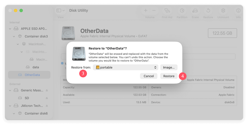 clone portable hard drive to Mac