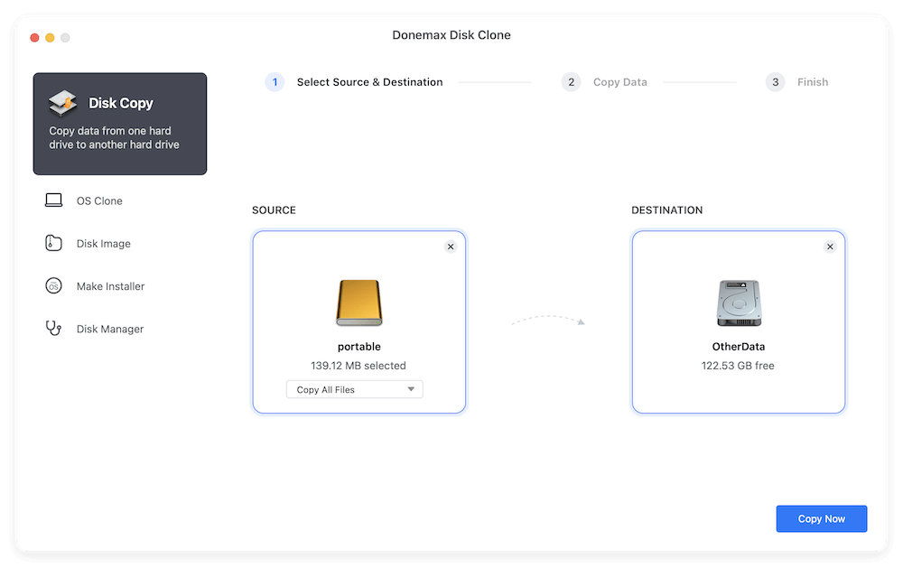 clone portable hard drive to Mac