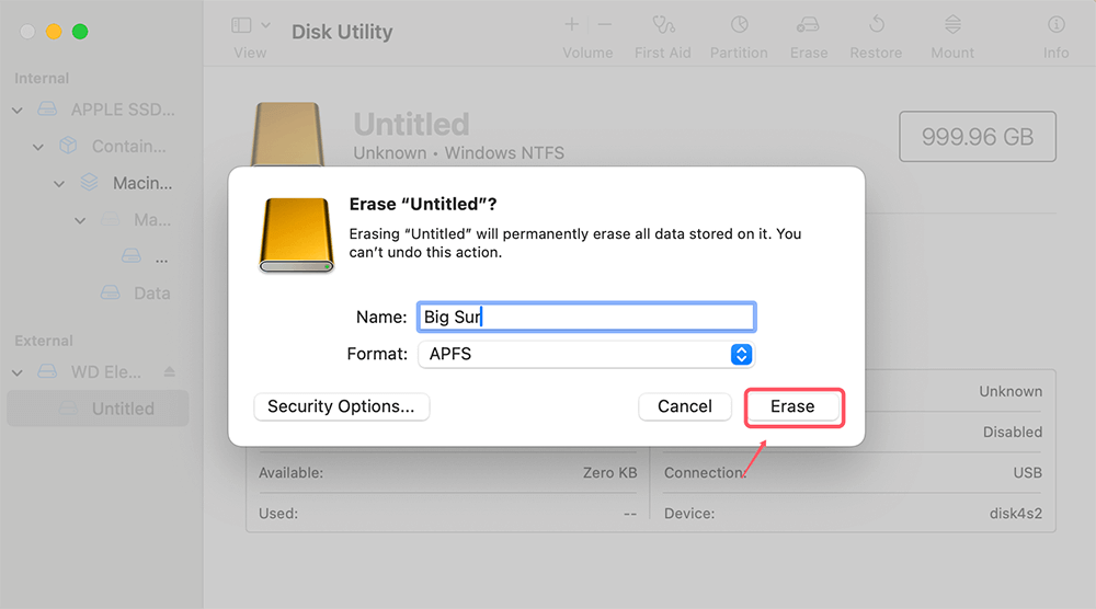 clone hard drive on macOS Big Sur
