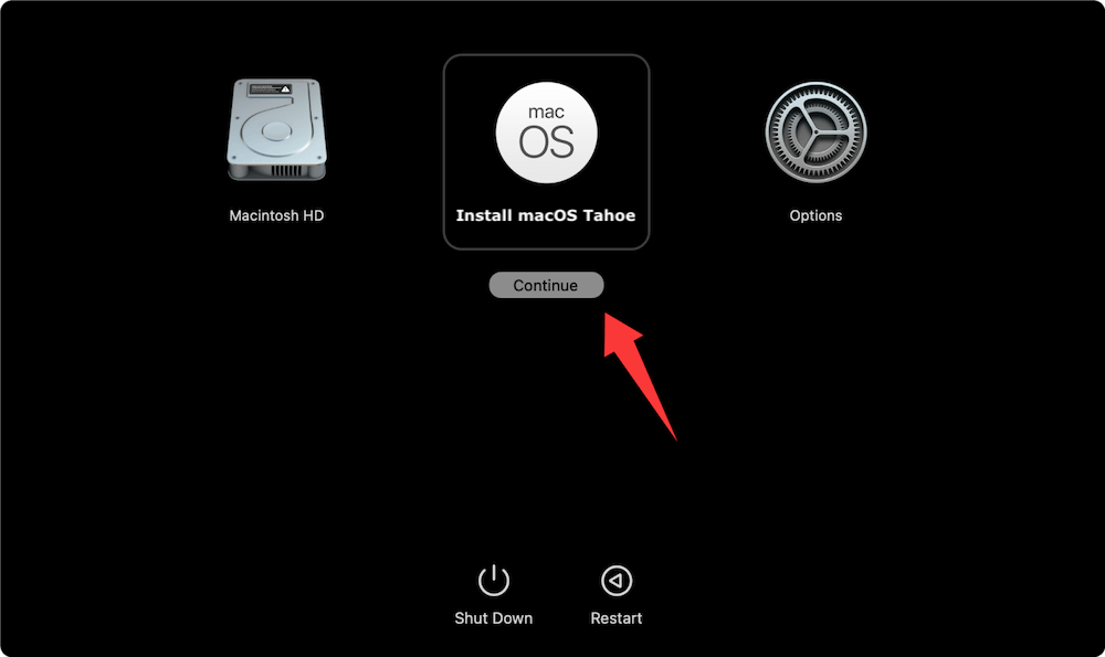 create macOS Tahoe beta USB installer