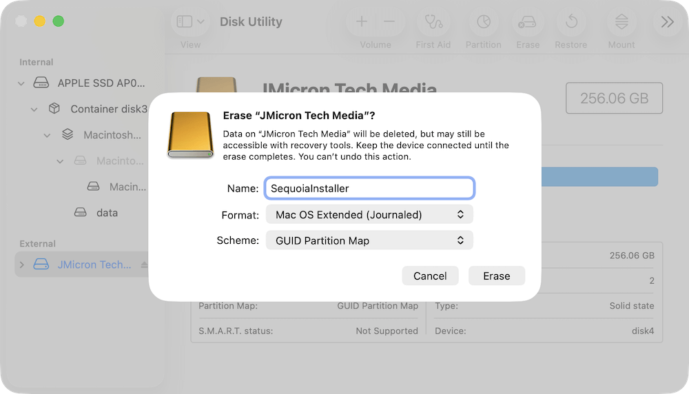 downgrade from macOS Tahoe 26