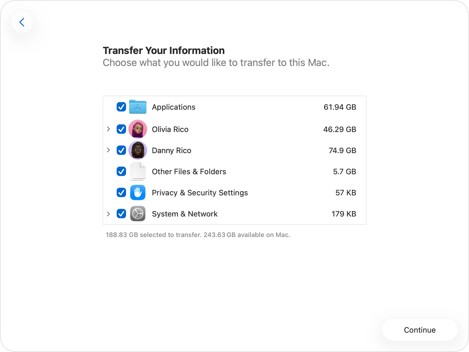 M5 MacBook Pro data migration