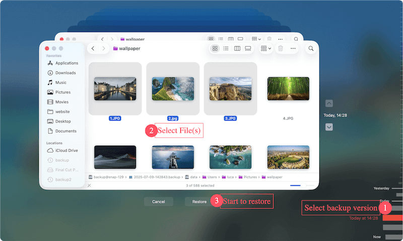 use Time Machine on macOS Tahoe 26
