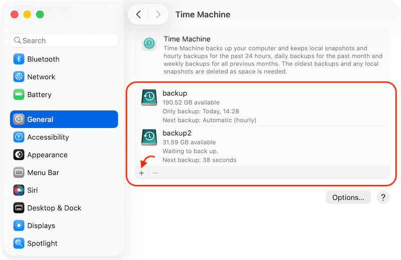 use Time Machine on macOS Tahoe 26