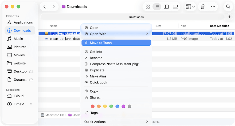 clean up junk data after upgrading to macOS Tahoe