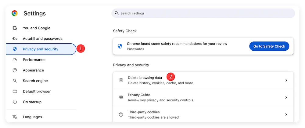 clear browser cache on Mac