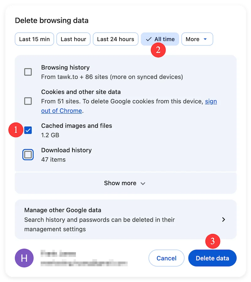 clear browser cache on Mac