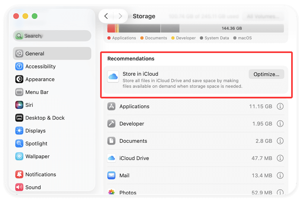 clear system data on macOS Tahoe 26