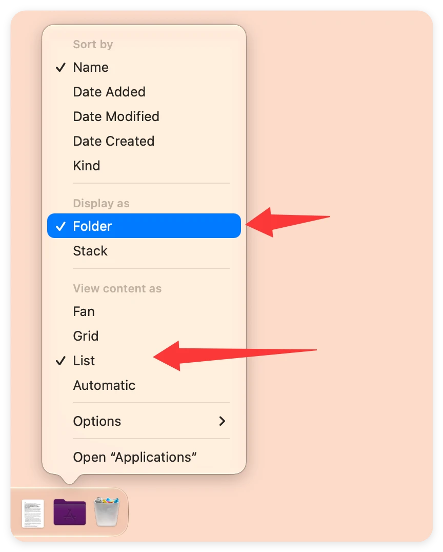 macOS Golden Gate start menu