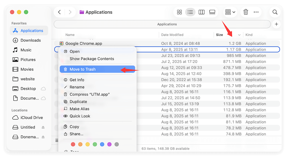 free up disk space on Mac