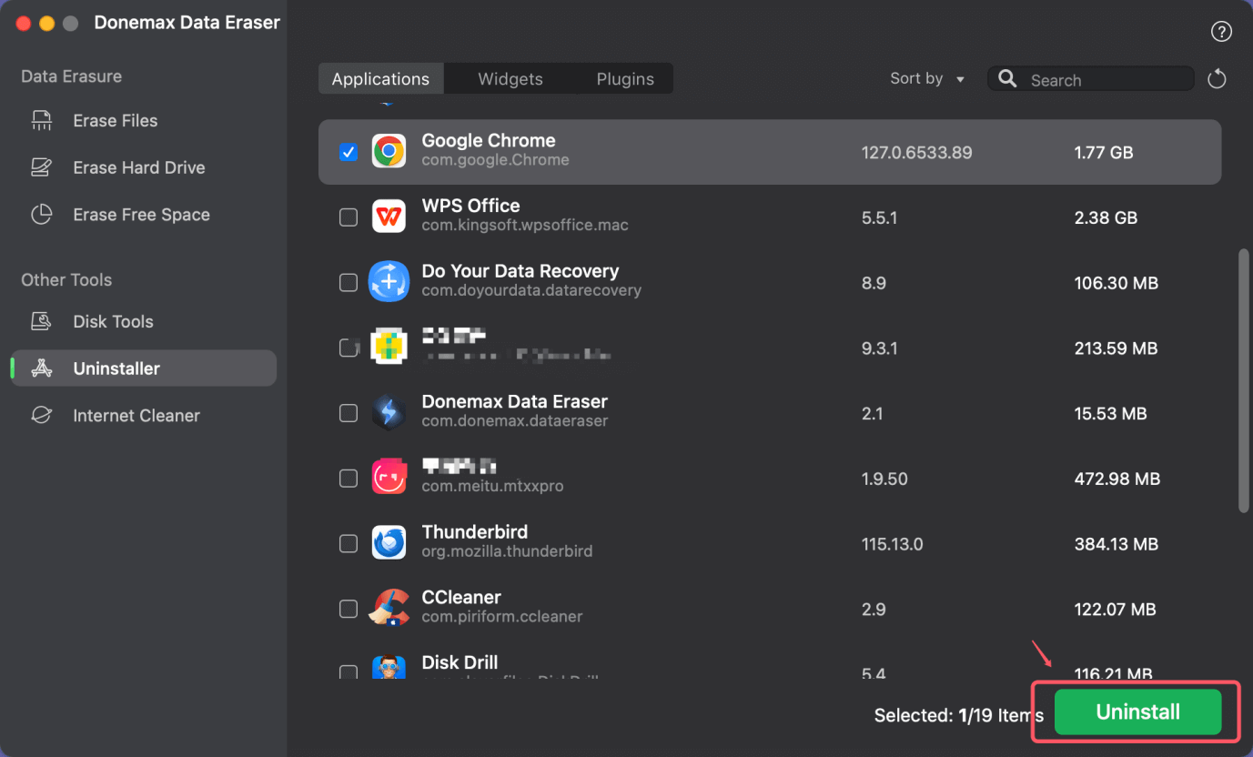 Select the Google Chrome