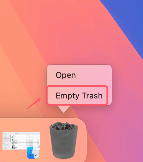 Empty the Trash