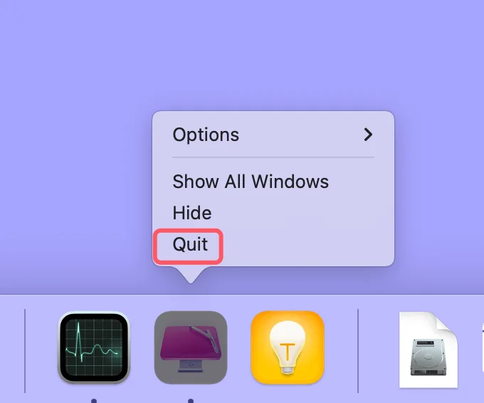 quit CleanMyMac