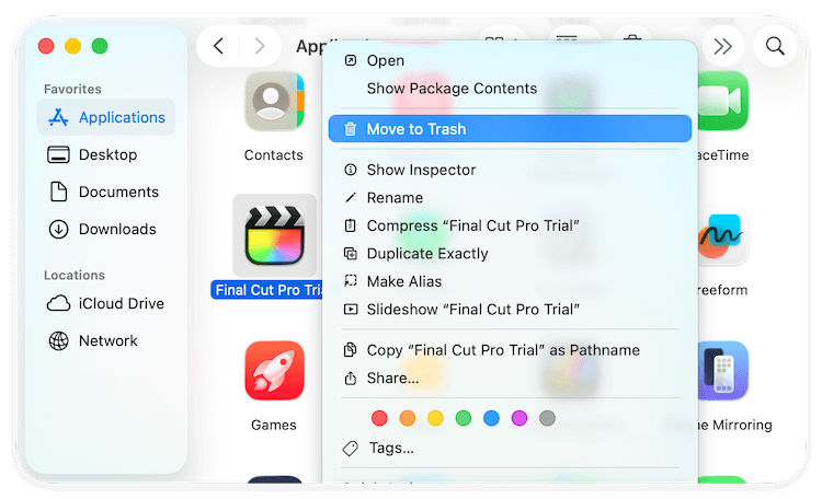 uninstall apps on macOS