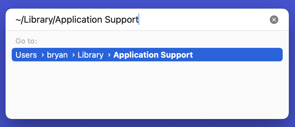 Clear Application Support Junk