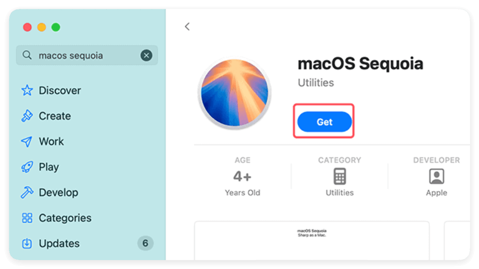 download macOS Sequoia installer file
