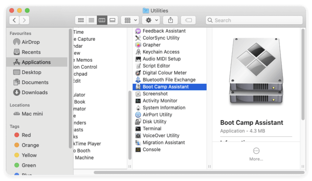 delete Windows from Mac