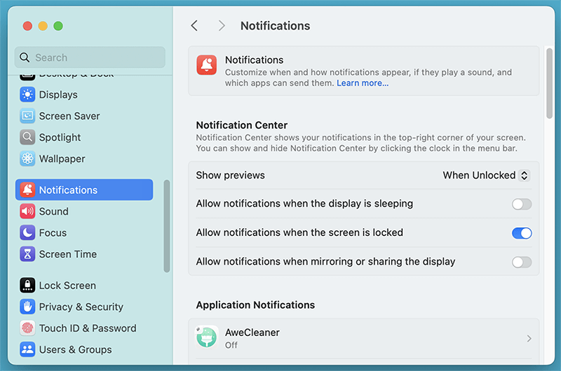 Disable Notifications in Bulk