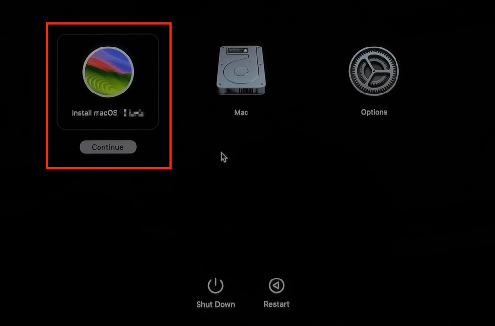 Install the Older macOS Version