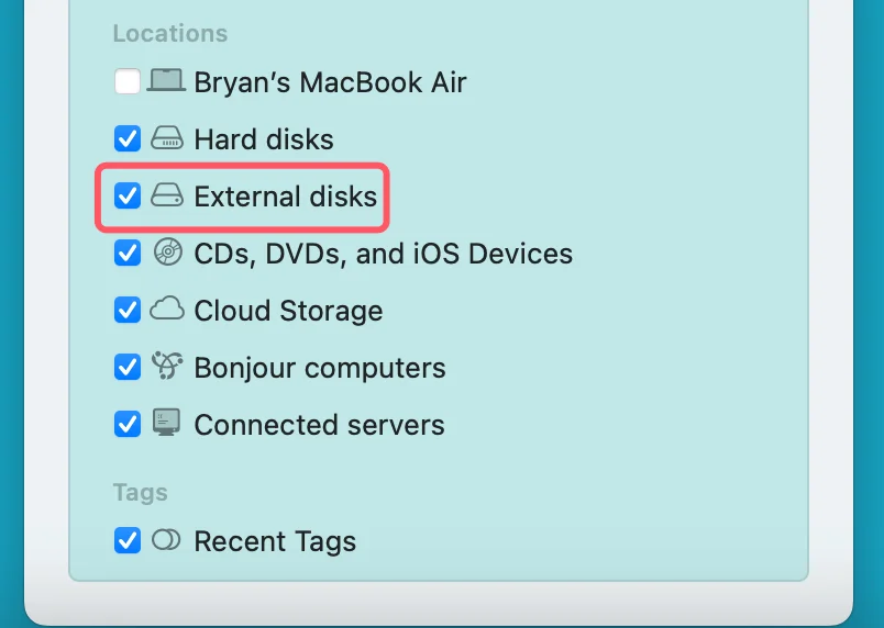 eject or force eject external device on Mac