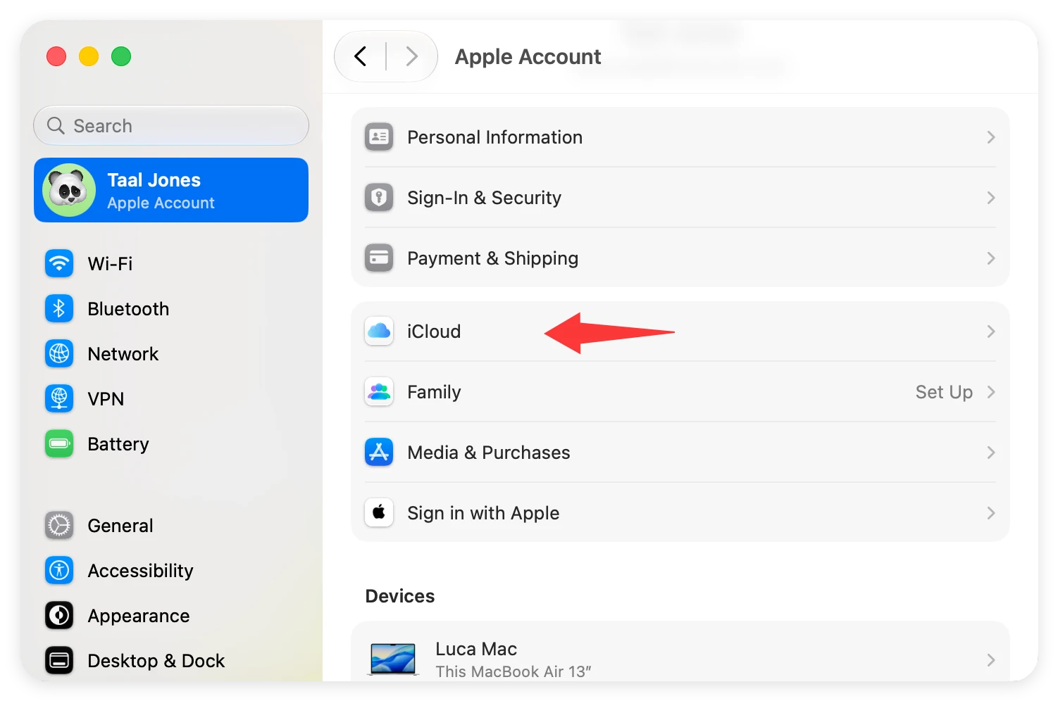how to enable or disable iCloud backup on macOS 27 Golden Gate