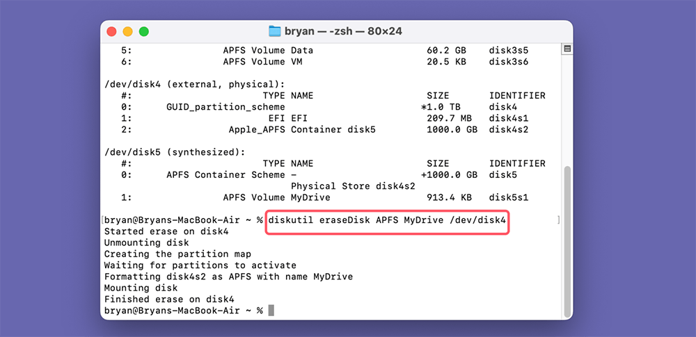 Identify the Disk