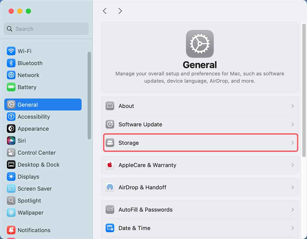 Check Mac Storage