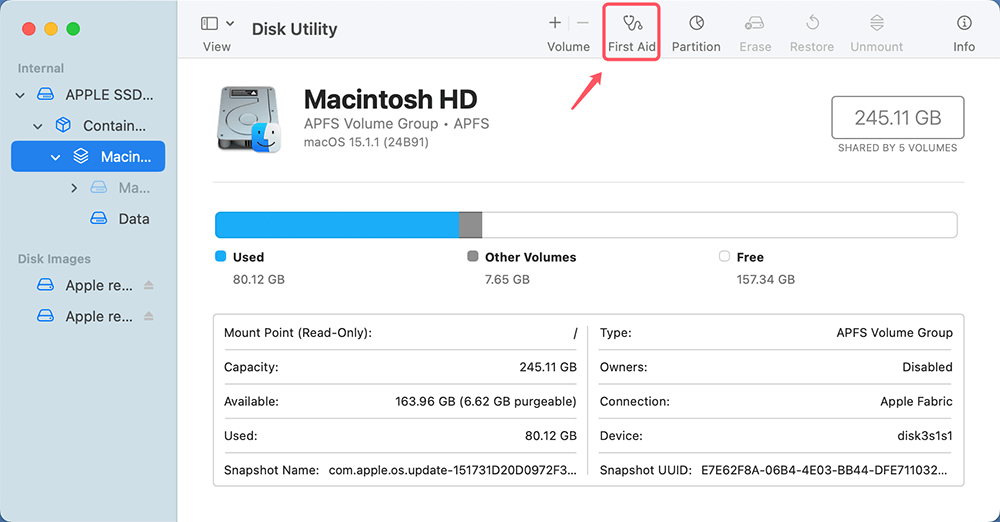 Repair Startup Disk