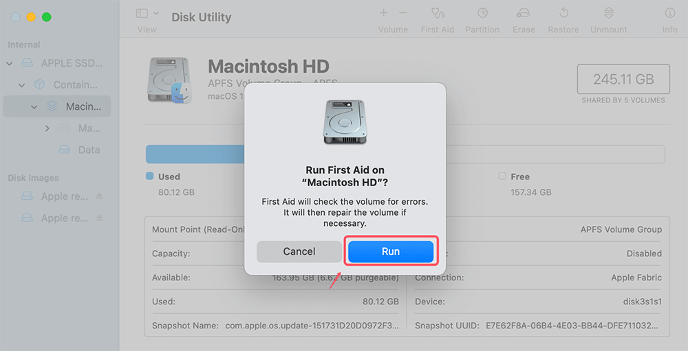 Repair Startup Disk