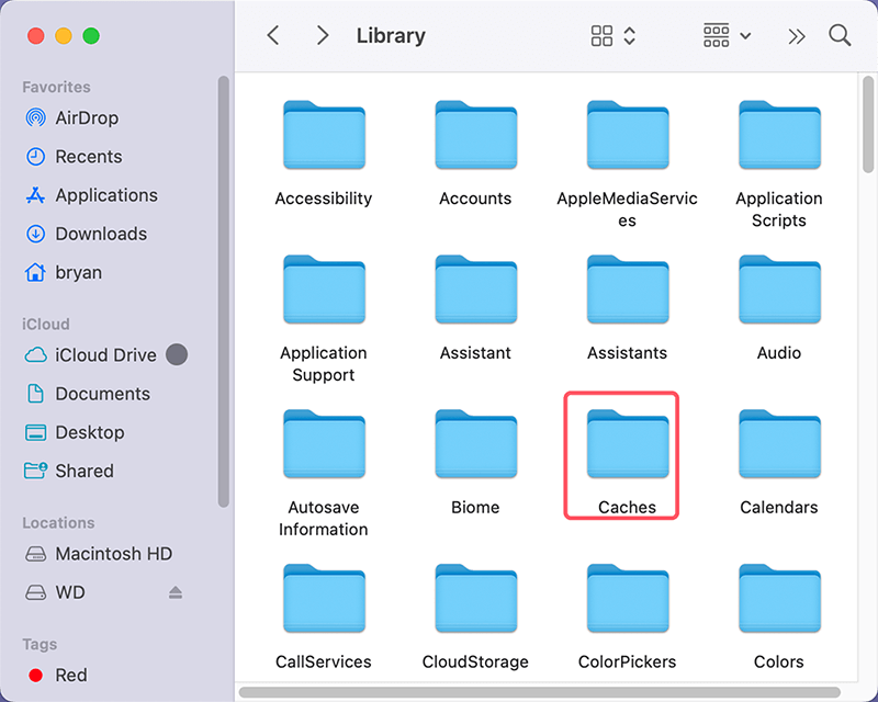 Clear Finder's Cache