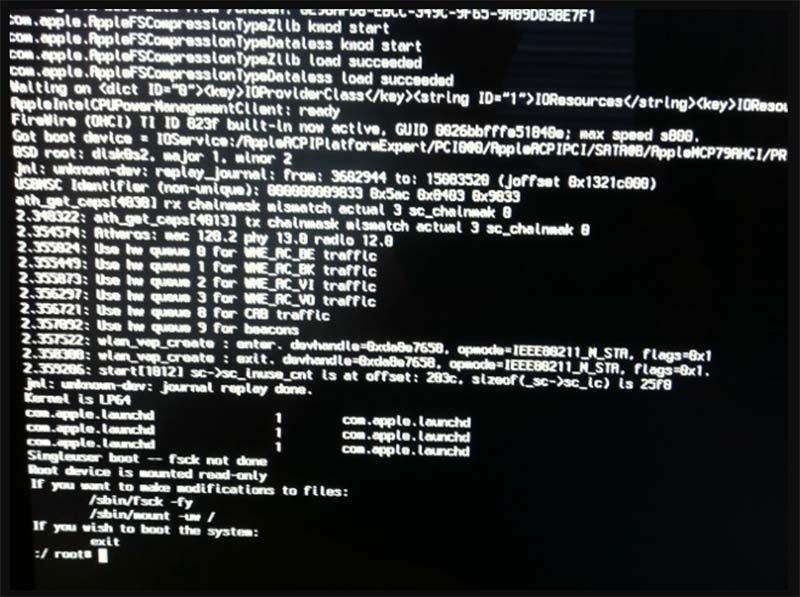 Run the fsck Command