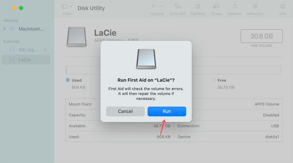 Use Disk Utility to Repair the Drive