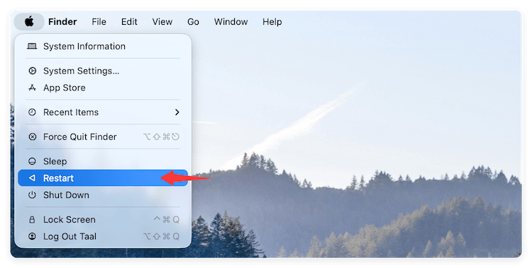 fix MacBook screen flickering - restart