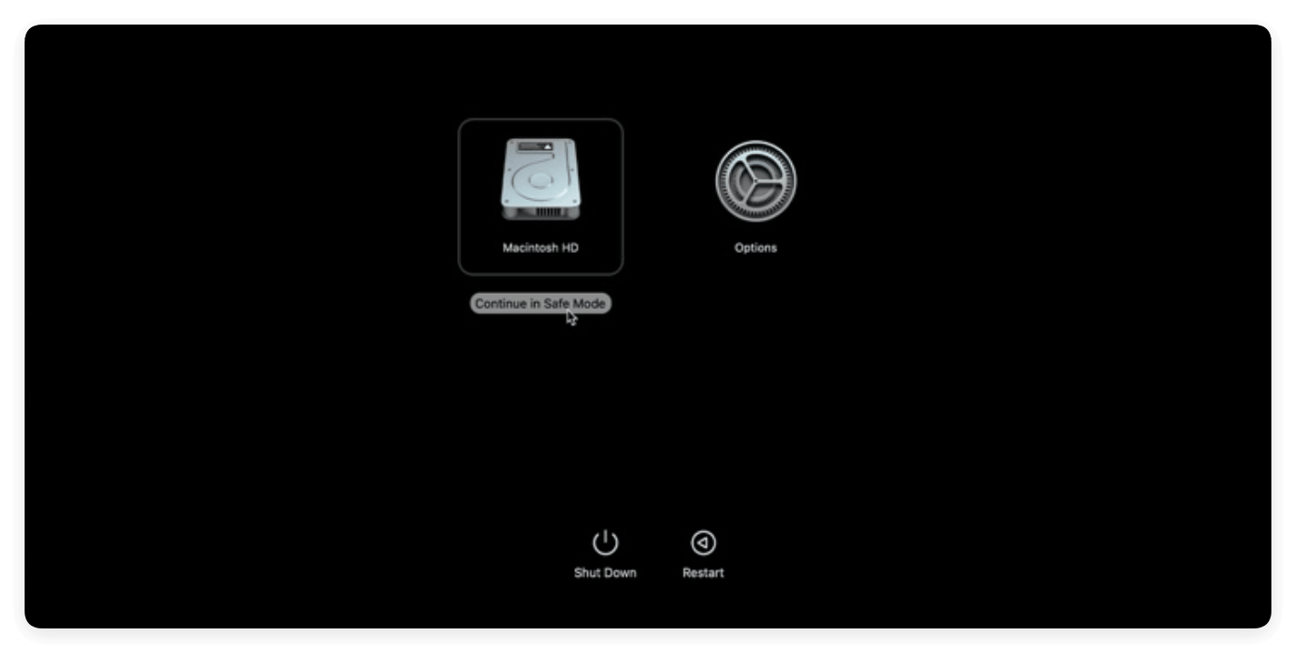 fix MacBook screen flickering - safe mode