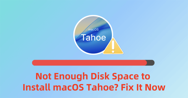 not enough disk space to install macOS Tahoe 26