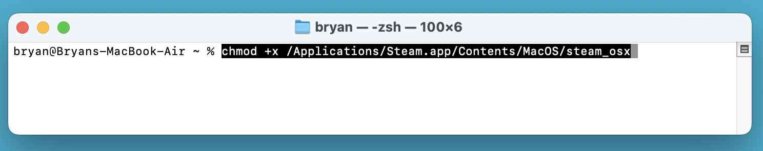 Fix Permissions via Terminal