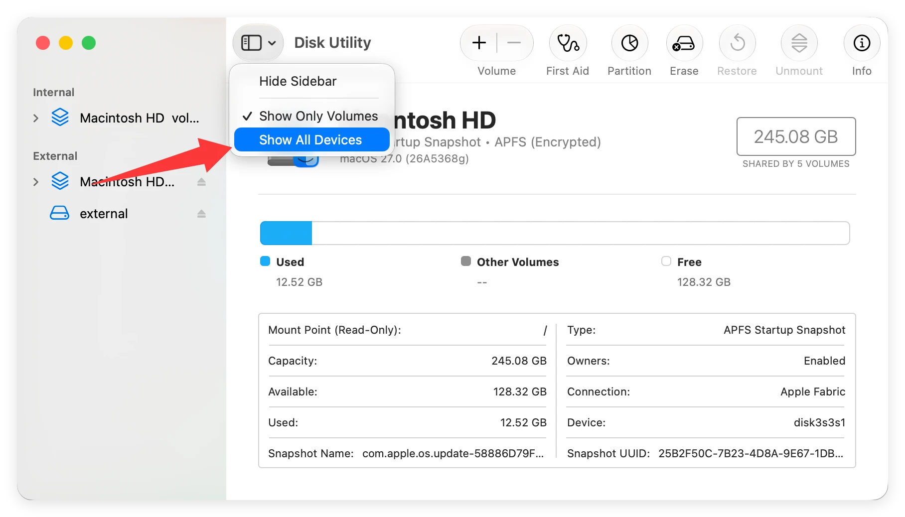 external hard drive read only macos 27 golden gate fix