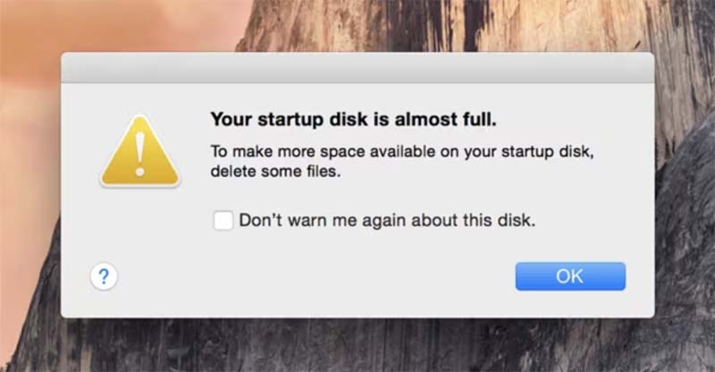 fix low disk space on Mac