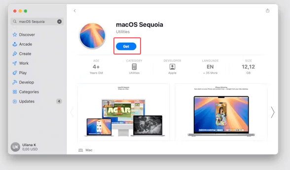 Download macOS Sequoia