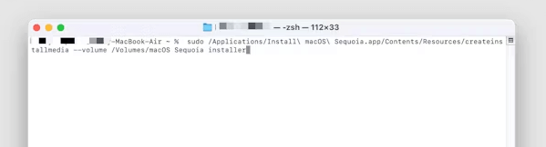 Enter password and press Return