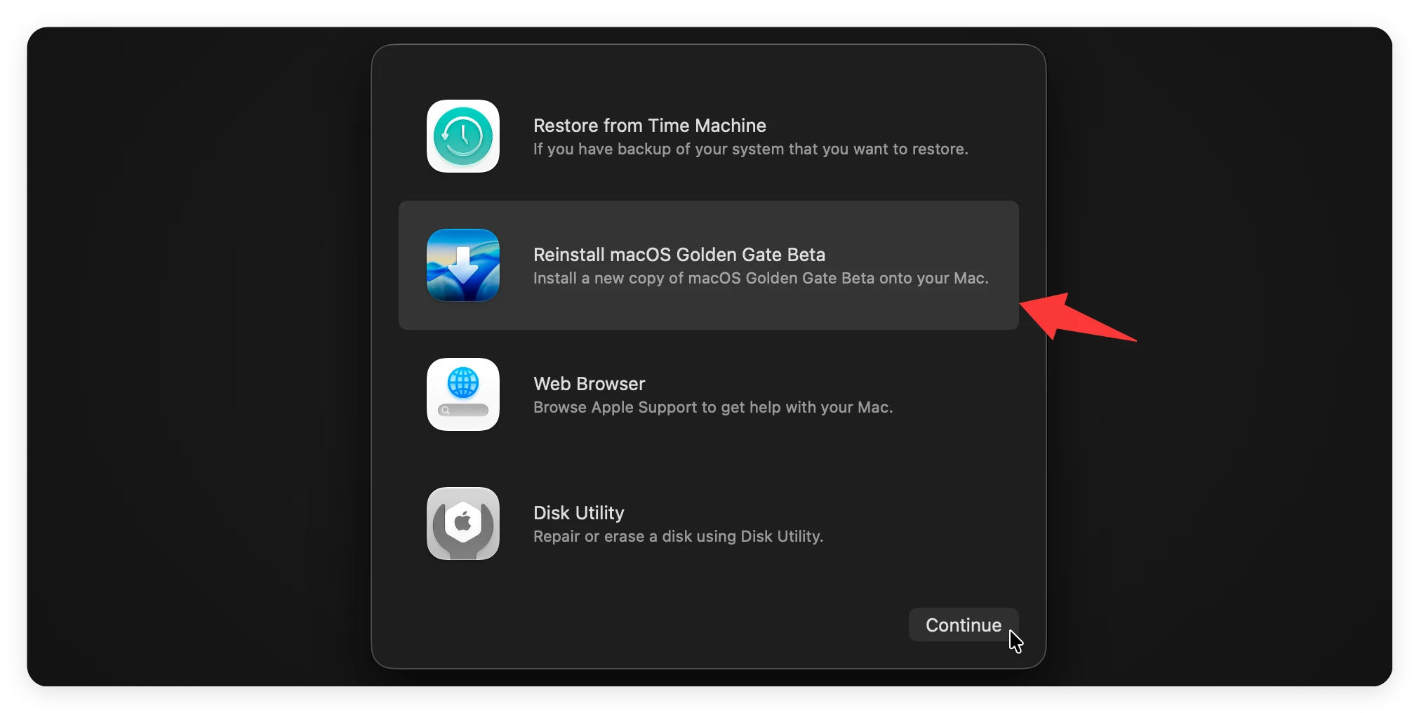 How to reinstall macOS 27 Golden Gate