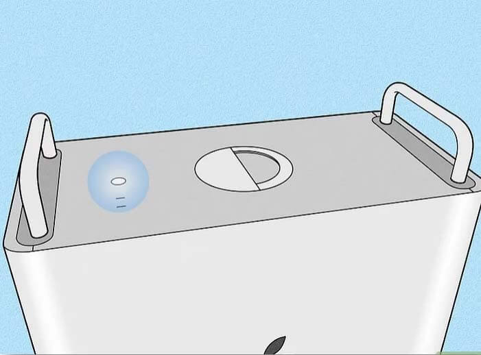 Locate the Power button Power