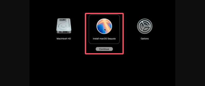 Install macOS Sequoia via USB Installer: