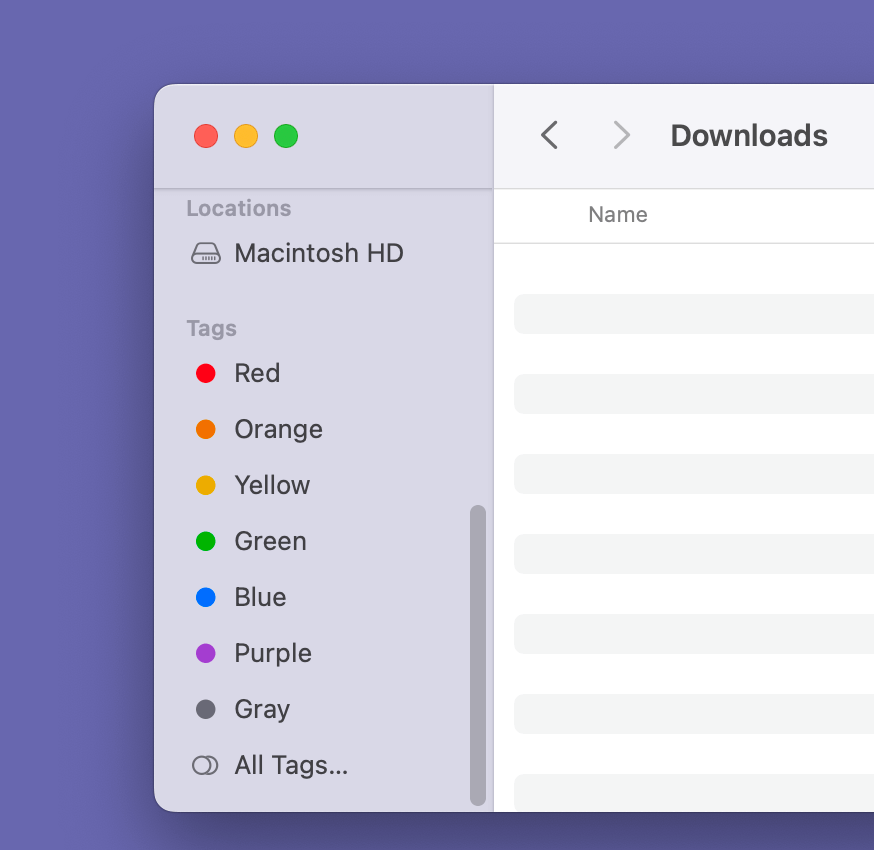 Using Tags to Organize Files