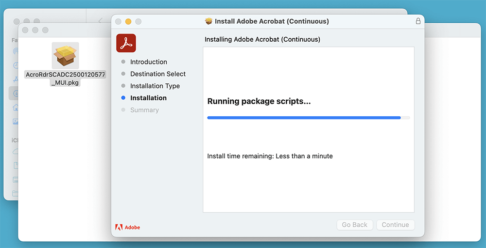 Download and install the latest version of Acrobat Reader